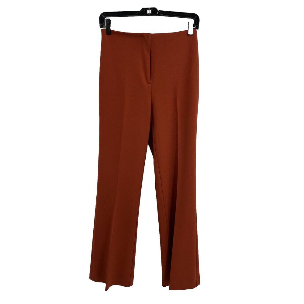 DKNY Women's Sz 2 Straight Leg Dress Pants Burnt Orange Color Fall Sz 26x31